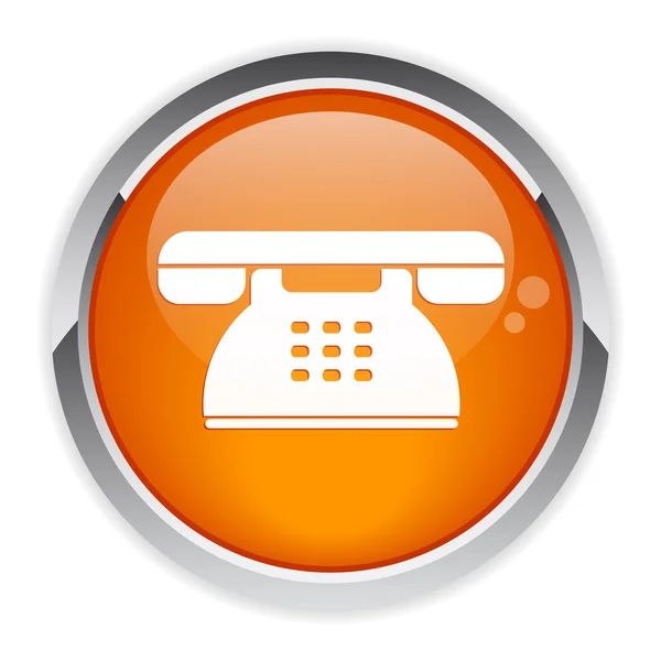 Κουμπί Διαδίκτυο τηλέφωνο σύμβολο — Διανυσματικό Αρχείο
