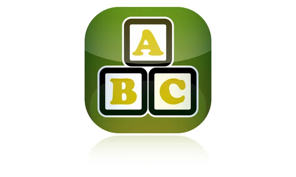 Bébé icône ABC . — Image vectorielle