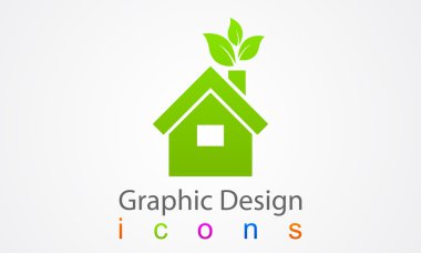 Ecology House Graphic Design. clipart