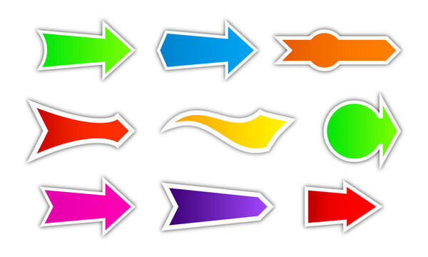 Collection of colored arrows.
