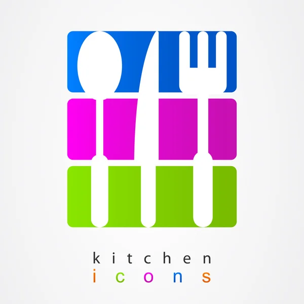 Appareils de cuisine collection colorée . — Image vectorielle