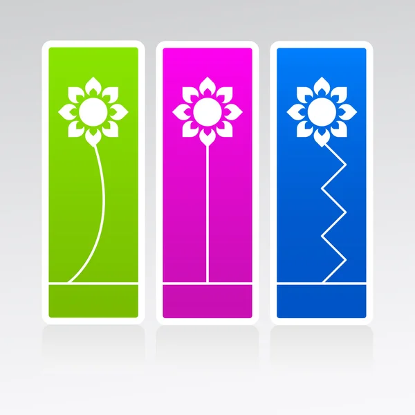 Concept fleurs abstraites . — Image vectorielle