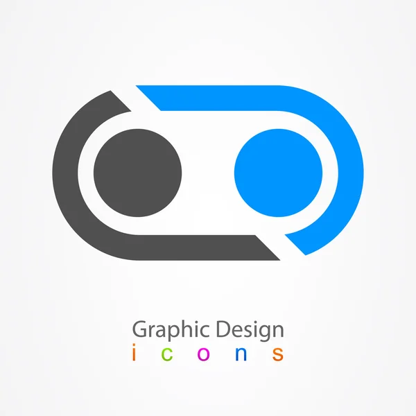 Graphic design business sphere icon — Stock Vector