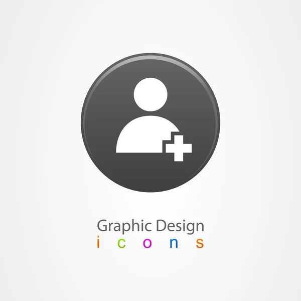 Grafik Design Kontakt-Symbol-Taste. — Stockvektor