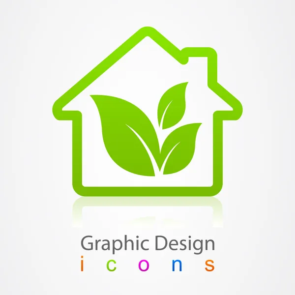 Дом графического дизайна Icon . — стоковый вектор