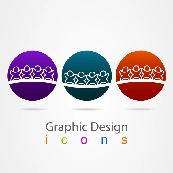 Grafik-Design Social-Networking-Label. — Stockvektor