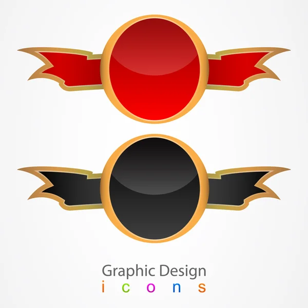 Graphic design sticker set. — Stock Vector