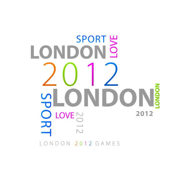 Londra Olimpiyatları Oyunları 2012 — Stok Vektör