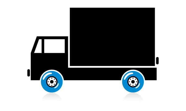Pictogram laden bus — Stockvector