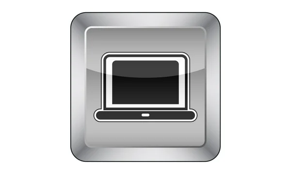 Laptop knop — Stockvector