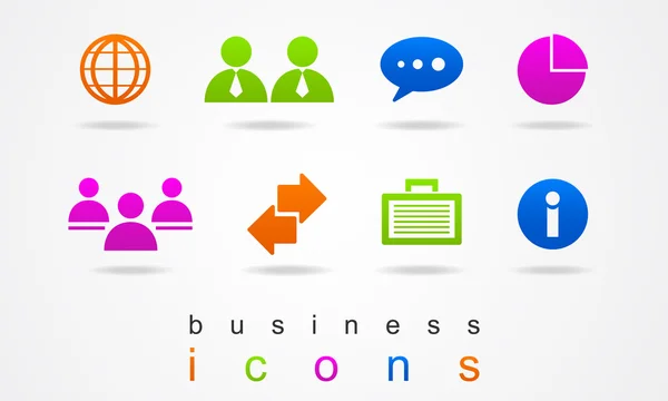 Logos de negocios multicolores . — Archivo Imágenes Vectoriales