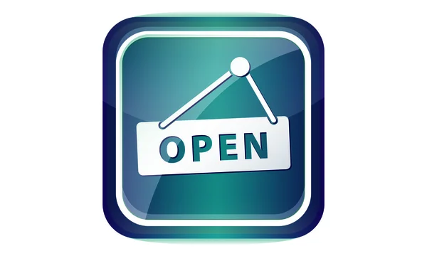 Ícone aberto — Vetor de Stock