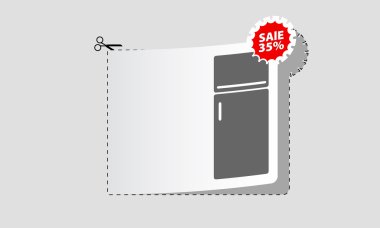 Refrigerator for sale clipart