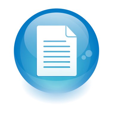 Sphere document icon. clipart