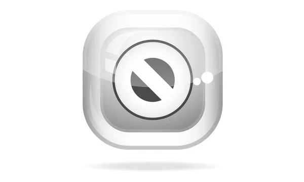 Prohibition Sign Web icon — Stock Vector