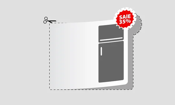Refrigerator for sale — Stock Vector