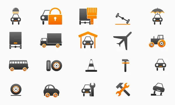Set car icons — Stock Vector
