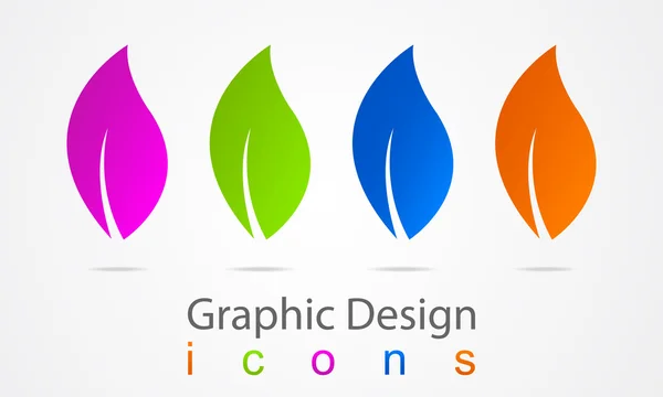 Fiamme del logo di progettazione grafica . — Vettoriale Stock