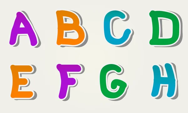 Sommige alfabet — Stockvector