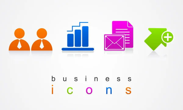 Varios iconos de negocios . — Archivo Imágenes Vectoriales