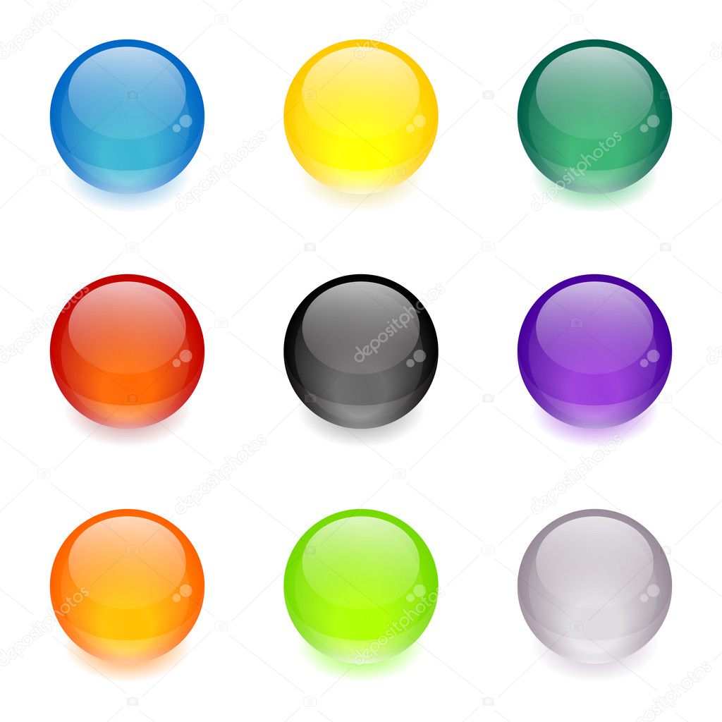 Glass web buttons