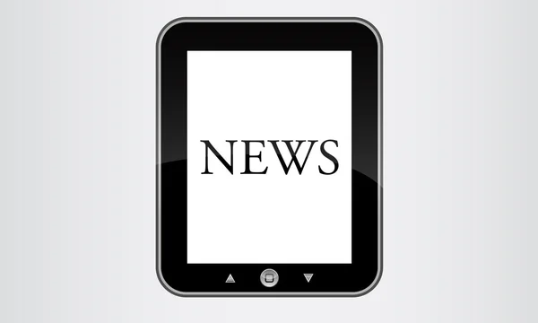 Tablet pc ειδήσεις — Διανυσματικό Αρχείο