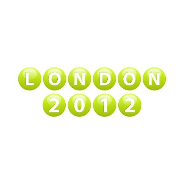 Botón Londres verde — Archivo Imágenes Vectoriales