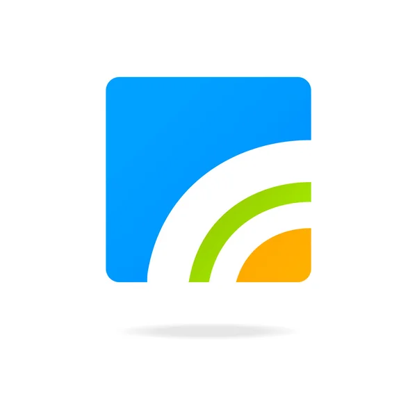 Symbole abstrait logo d'entreprise — Image vectorielle