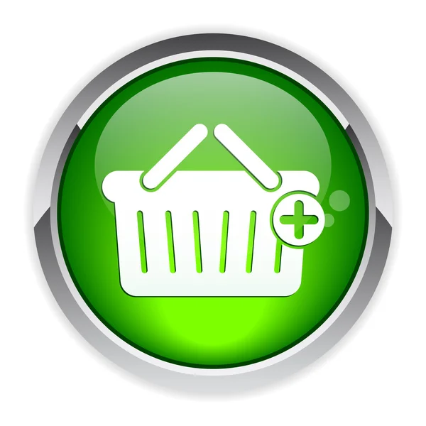 Bouton internet panier icon — Stock Vector