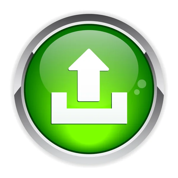 Bouton web arrow download icon — Stock Vector