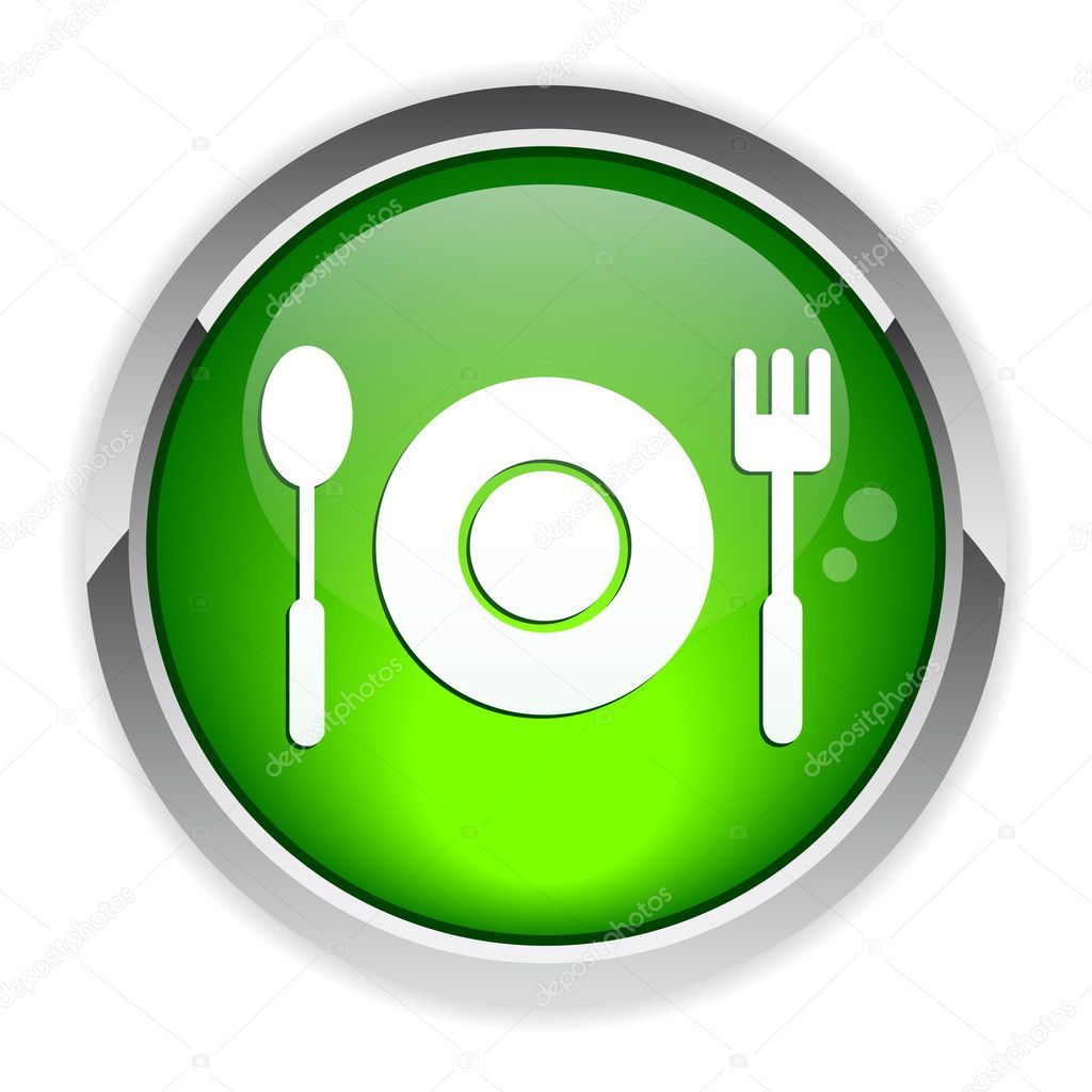 Bouton internet restaurant icon