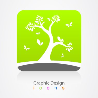 Graphic design logo Tree clipart