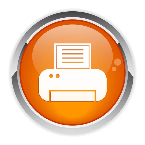 Button Internet print icon — Stock Vector