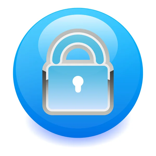 Button online security — Stock Vector