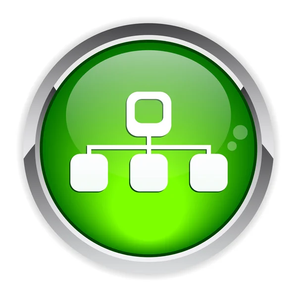 Botón web icono de información de red — Archivo Imágenes Vectoriales