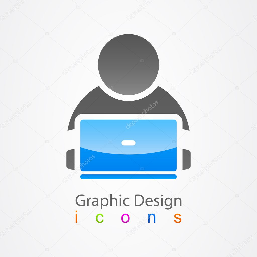 Graphic design icon user internet