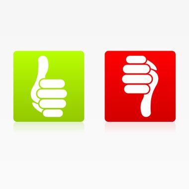 Icon Like Thumb Up Down Buttons clipart