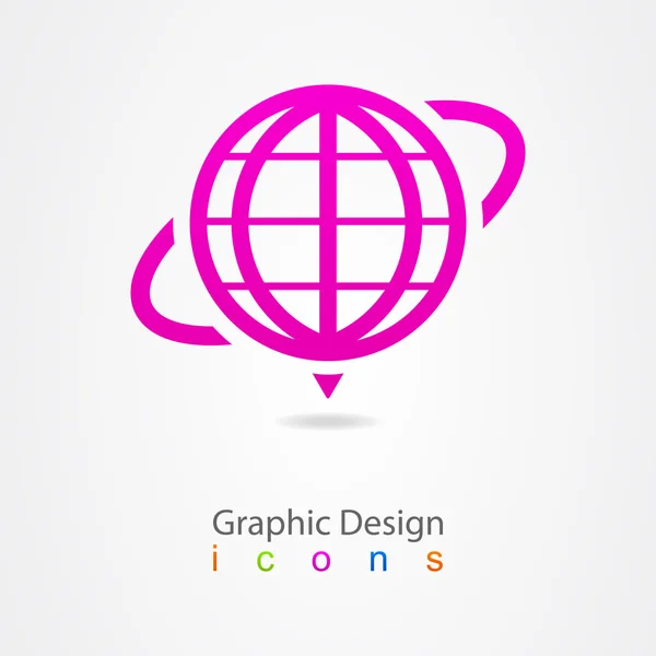 Grafisk design-nätverk icon logo — Stock vektor
