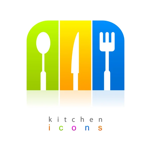 Conjunto de ícone de cozinha — Vetor de Stock