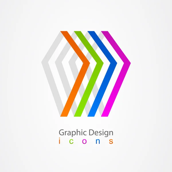 Diseño gráfico logotipo de la empresa cinta . — Vector de stock