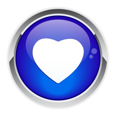 Bouton web coeur simgesi.