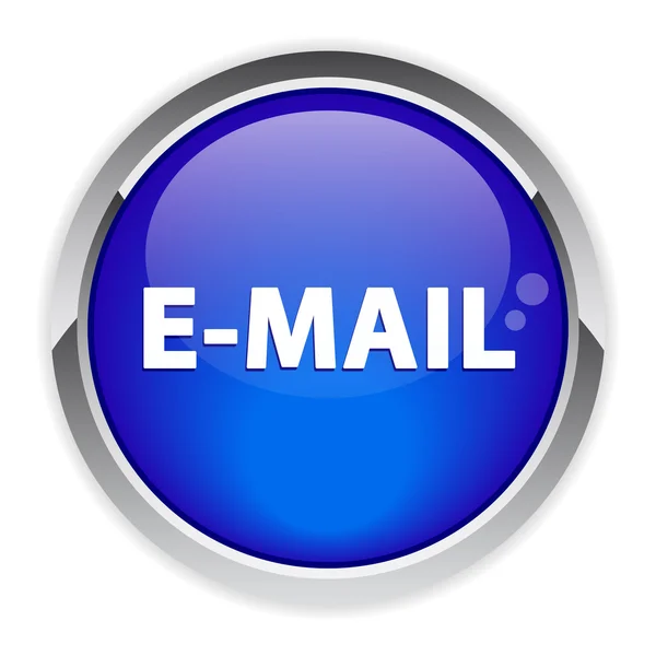 Bouton web e-posta işareti. — Stok Vektör