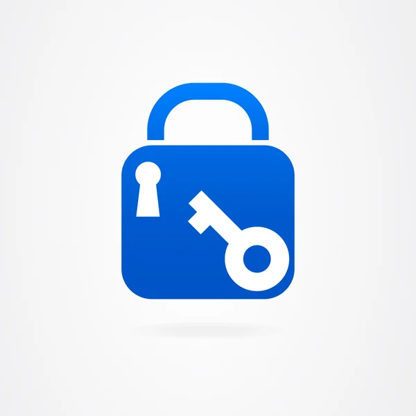Sicurezza della serratura a chiave logo aziendale — Vettoriale Stock