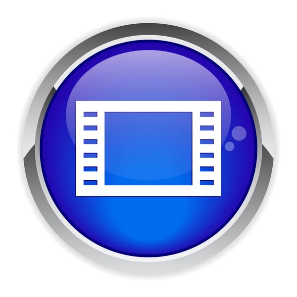 Button movie film — Stock Vector