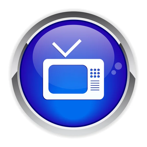Διαδίκτυο τηλεόραση κουμπί — Διανυσματικό Αρχείο