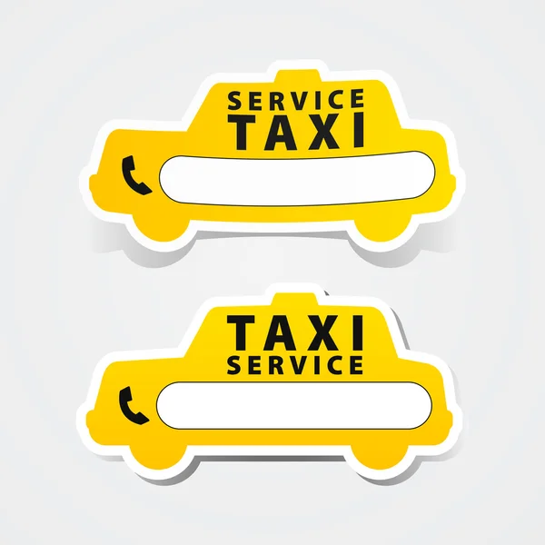 Pegatina de servicio de taxi — Vector de stock