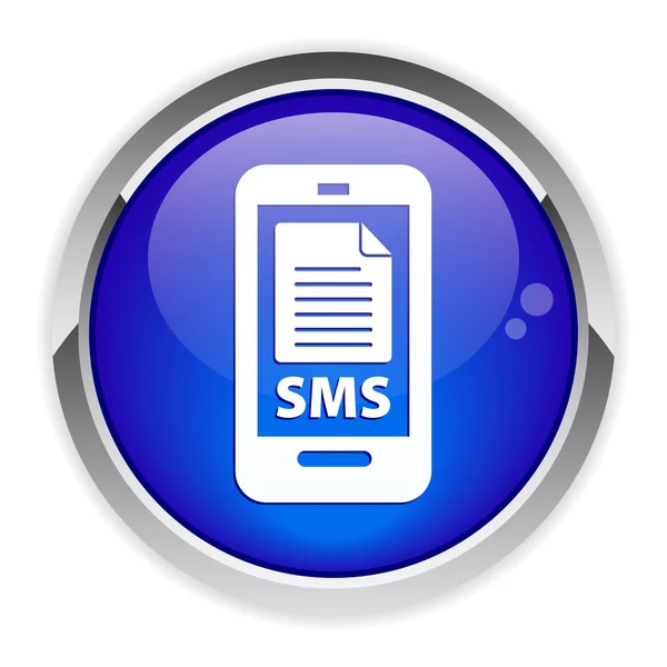 Botón de Internet sms teléfono . — Vector de stock