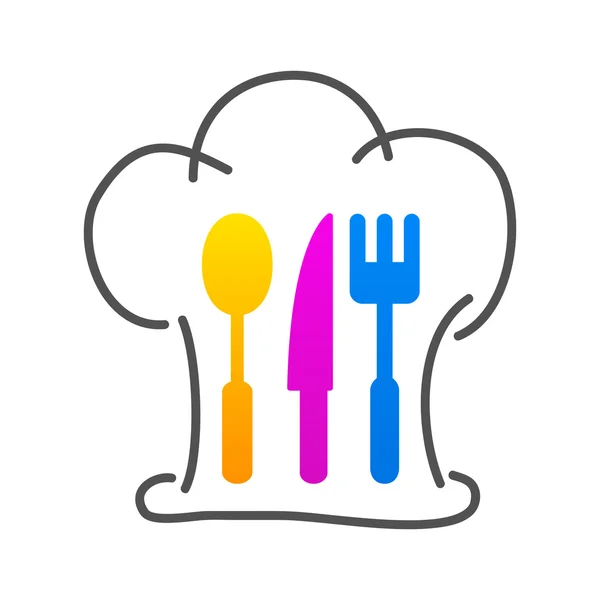キッチン セットのビジネスのロゴ. — ストックベクタ