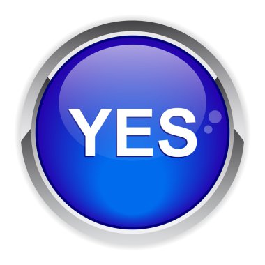 Button yes. clipart