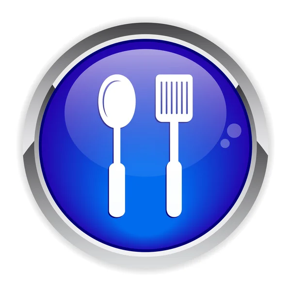 Panneau de cuisine internet Bouton . — Image vectorielle